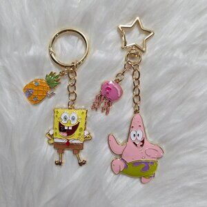 SpongeBob & Patrick Keychain Set